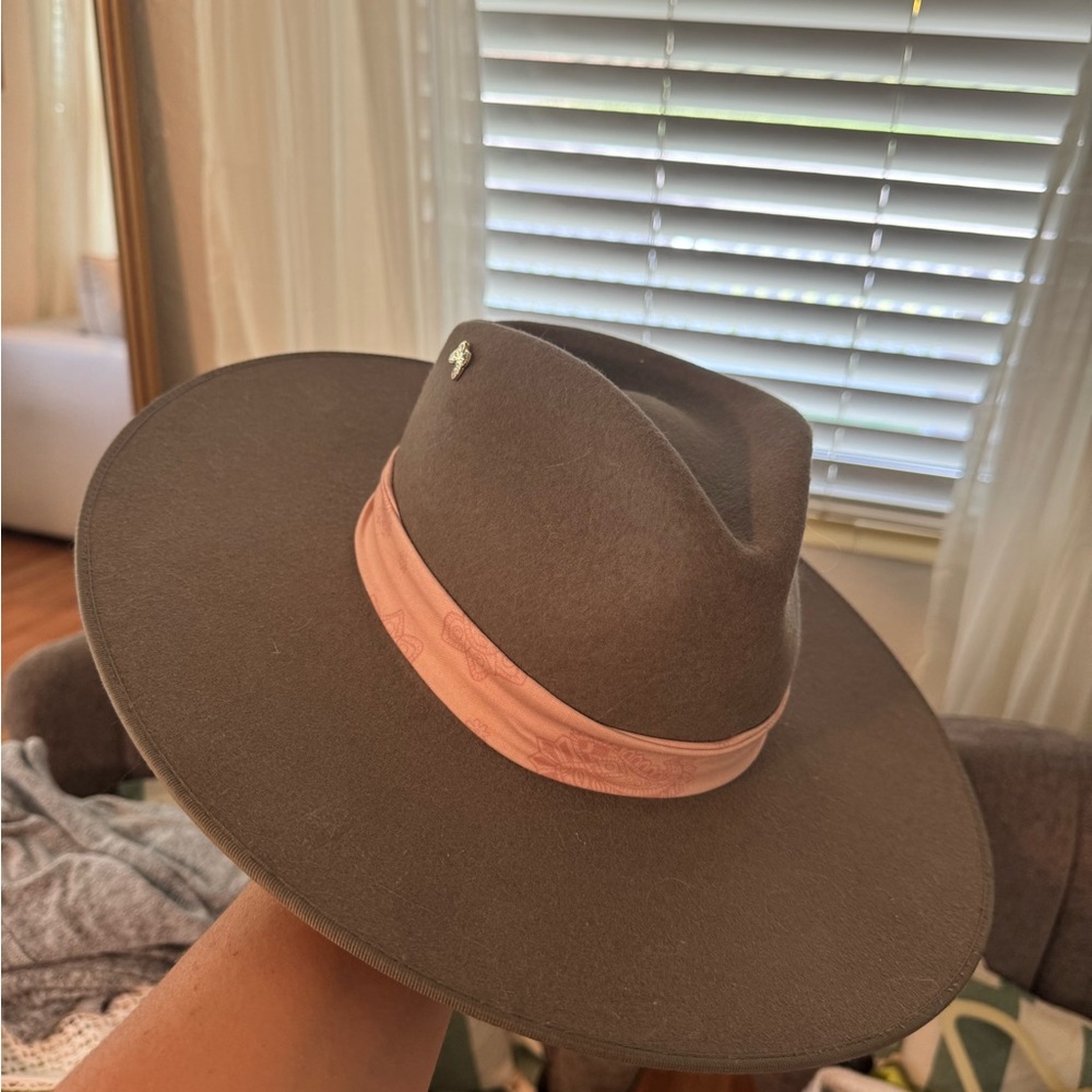 Stetson Brown Hat with Pink Band
